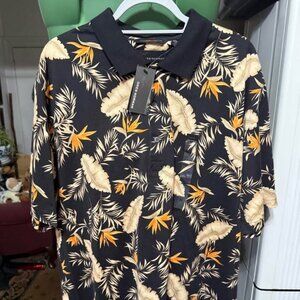 Greg Norman Flowers Design XL Golf Shirt